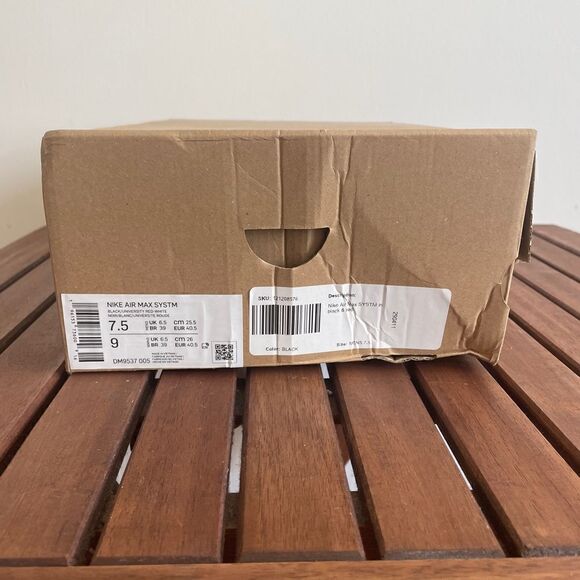 Nike Air Max System Black University Red Women Size 9 Men Size 7.5 (DM9537-005) - Picture 15 of 15